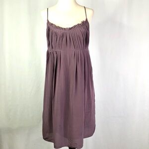 VINTAGE Verchant silk babydoll slip dress dusty lavender purple 38